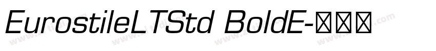 EurostileLTStd BoldE字体转换